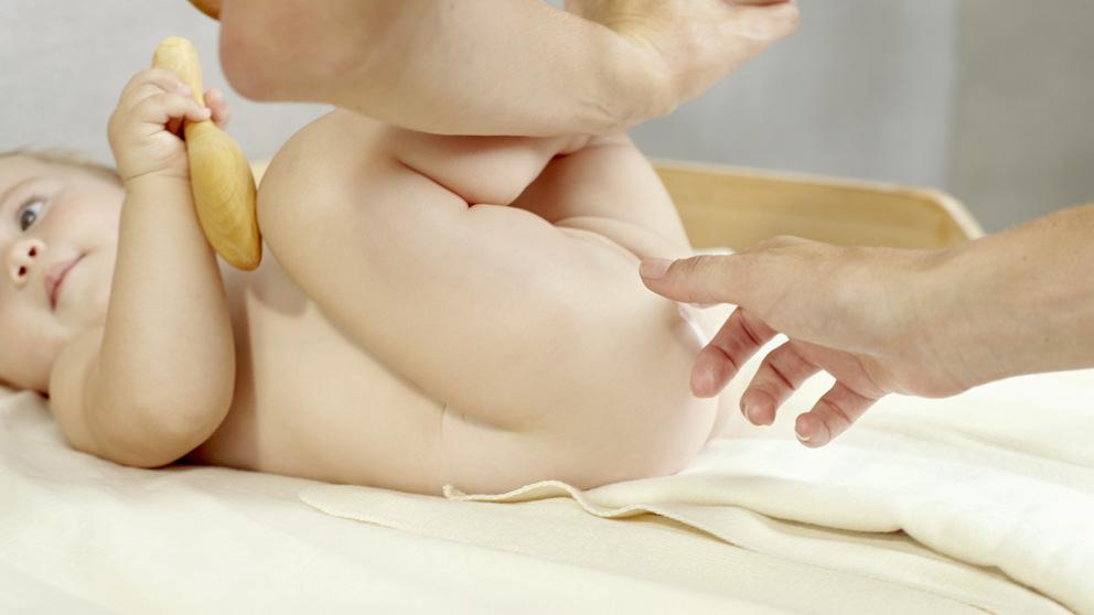 Applying Nappy Change Cream - Weleda