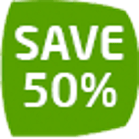 SAVE 50 %