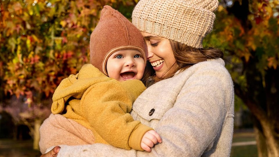 Mother and Child in Autum